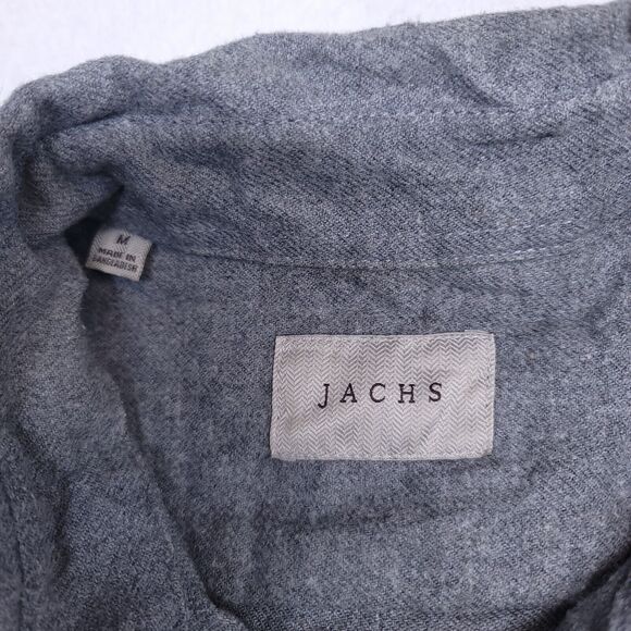 Jachs Casual Long Sleeve Button Up Shirt Mens Size Medium M Gray - Picture 3 of 10